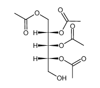 (2S,3R,4R)-5-hydroxypentane-1,2,3,4-tetrayl tetraacetate Structure