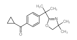 Cyclopropyl[4-[1-(4,4-dimethyl-4,5-dihydro-1,3-oxazol-2-yl)-1-methylethyl]phenyl]methanone Structure