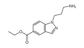 ethyl 1-(3-aminopropyl)indazole-5-carboxylate Structure