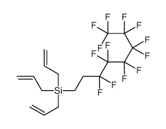 tris(prop-2-enyl)-(3,3,4,4,5,5,6,6,7,7,8,8,8-tridecafluorooctyl)silane Structure