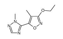 1H-1,2,4-Triazole,5-(3-ethoxy-4-methyl-5-isoxazolyl)-1-methyl-(9CI) structure