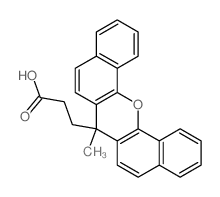 3-(7-methyl-7h-dibenzo[c,h]xanthen-7-yl)propanoic acid Structure