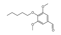 3,5-dimethoxy-4-n-pentyloxy benzaldehyde Structure
