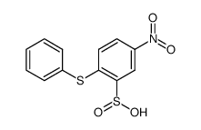 5-nitro-2-phenylsulfanyl-benzenesulfinic acid结构式