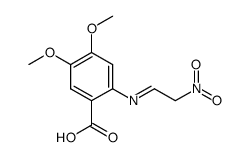 2-[(2-NITROETHYLIDENE)AMINO]-4,5-DIMETHOXYL-BENZOICACID Structure