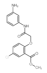 methyl 2-[(3-aminophenyl)carbamoylmethoxy]-5-chloro-benzoate structure