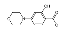 2-hydroxy-4-morpholin-4-yl-benzoic acid methyl ester结构式