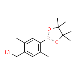 2,5-Dimethyl-4-hydroxymethylphenylboronic acid pinacol ester结构式