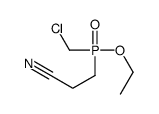 3-[chloromethyl(ethoxy)phosphoryl]propanenitrile Structure