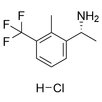 (R)-1-(2-Methyl-3-(trifluoromethyl)phenyl)ethan-1-amine hydrochloride structure