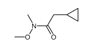 2-Cyclopropyl-N-methoxy-N-methyl-acetamide结构式