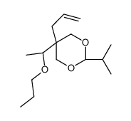 5β-Allyl-2β-isopropyl-5α-(1-propoxyethyl)-1,3-dioxane picture