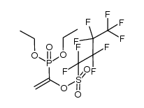 1-(diethoxyphosphoryl)vinyl 1,1,2,2,3,3,4,4,4-nonafluorobutane-1-sulfonate结构式