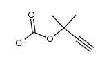 carbonochloridic acid, 1,1-dimethyl-2-propynyl ester结构式