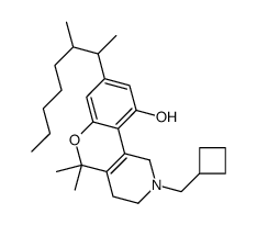 2-(Cyclobutylmethyl)-8-(1,2-dimethylheptyl)-1,3,4,5-tetrahydro-5,5-dimethyl-2H-[1]benzopyrano[4,3-c]pyridin-10-ol picture