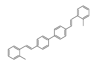 1-methyl-2-[2-[4-[4-[2-(2-methylphenyl)ethenyl]phenyl]phenyl]ethenyl]benzene Structure