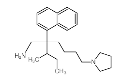 1-Pyrrolidinehexanamine,b-(1-methylpropyl)-b-1-naphthalenyl-结构式