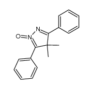 4,4-dimethyl-3,5-diphenyl-4H-pyrazole 1-oxide结构式