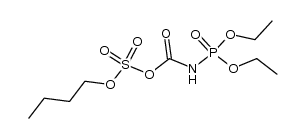 (butyl sulfuric) (diethoxyphosphoryl)carbamic anhydride Structure