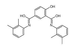 1-N,3-N-bis(2,3-dimethylphenyl)-4-hydroxybenzene-1,3-dicarboxamide Structure