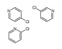 2-chloropyridine,3-chloropyridine,4-chloropyridine结构式