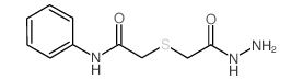 2-[(2-Hydrazino-2-oxoethyl)thio]-N-phenylacetamide Structure