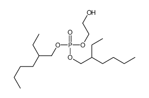 bis(2-ethylhexyl) 2-hydroxyethyl phosphate结构式