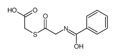 2-(2-benzamidoacetyl)sulfanylacetic acid结构式