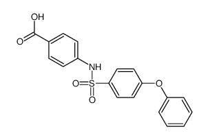 4-[(4-phenoxyphenyl)sulfonylamino]benzoic acid结构式