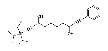 1-phenyl-10-(1,1,1-triisopropylsilyl)-1,9-decadiyne-3,8-diol结构式