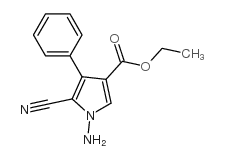 1-AMINO-3-CARBETHOXY-4-PHENYL-5-CYANOPYRROLE结构式