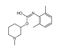 N-(2,6-Dimethylphenyl)carbamic acid 1-methyl-3-piperidinyl ester Structure