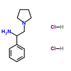 ALPHA-PHENYL-1-PYRROLIDINEETHANAMINE DIHYDROCHLORIDE structure