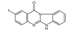 2-iodo-6H-benzimidazolo[2,1-b]quinazolin-12-one结构式