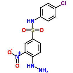 N-(4-CHLORO-PHENYL)-4-HYDRAZINO-3-NITRO-BENZENESULFONAMIDE structure