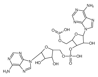 Adenosine, adenylyl-(3'->5')-, mono(hydrogen phosphonate) (ester)结构式