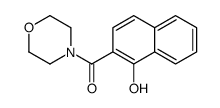 4-(1-Hydroxy-2-naphthoyl)morpholine结构式
