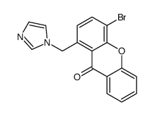 4-bromo-1-(imidazol-1-ylmethyl)xanthen-9-one Structure