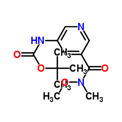TERT-BUTYL (5-(METHOXY(METHYL)CARBAMOYL)PYRIDIN-3-YL)CARBAMATE结构式