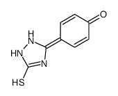 1H-1,2,4-Triazole-3-thiol, 5-(p-hydroxyphenyl)-, hydrate Structure