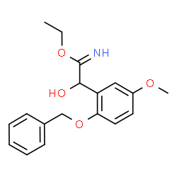 Benzeneethanimidic acid,-alpha--hydroxy-5-methoxy-2-(phenylmethoxy)-,ethyl ester (9CI) picture