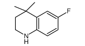 6-Fluoro-4,4-dimethyl-1,2,3,4-tetrahydroquinoline结构式