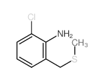 Benzenamine,2-chloro-6-[(methylthio)methyl]- structure