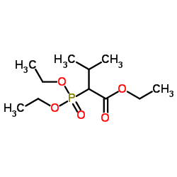 2-(二乙氧基次膦酰基)-3-甲基丁酸乙酯结构式