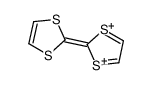 2-(1,3-dithiol-1-ium-2-yl)-1,3-dithiol-1-ium结构式