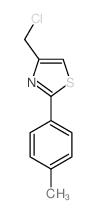 4-(CHLOROMETHYL)-2-(4-METHYLPHENYL)-1,3-THIAZOLE HYDROCHLORIDE structure