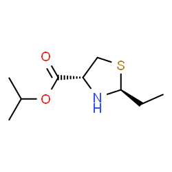 4-Thiazolidinecarboxylicacid,2-ethyl-,1-methylethylester,(2S,4R)-(9CI) structure