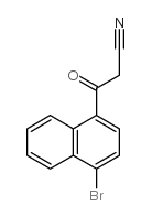 3-(4-溴-1-萘)-3-氧丙腈结构式
