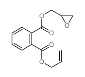 1,2-Benzenedicarboxylicacid, 1-(2-oxiranylmethyl) 2-(2-propen-1-yl) ester Structure