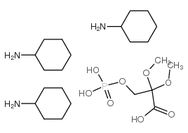 3-HYDROXY-2,2-DIMETHOXY-PROPANOIC ACID 3-PHOSPHATE TRI(CYCLOHEXYLAMMONIUM) SALT Structure